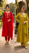 Festive Wear Surat Mulchanderi Full Suit with Handwork-15159