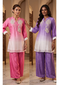 Ethereal Feel Dual-Tone Dream Ombre Co-Ord Set-14244 W100