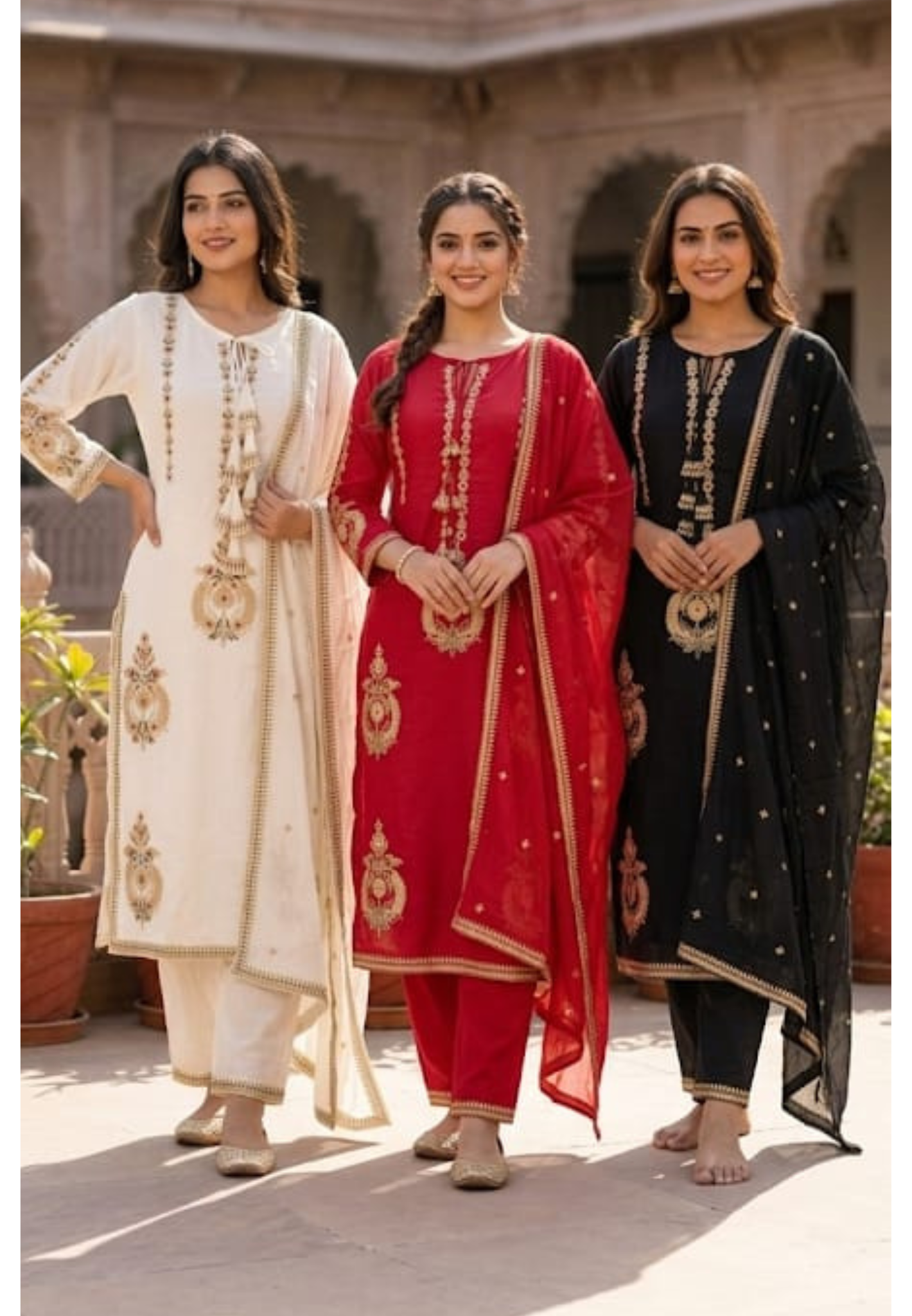 Golden Touch Pure Zardosi Work Embroidery Occasional Wear Mul Cotton Full Suit Set With Dupatta- 14731