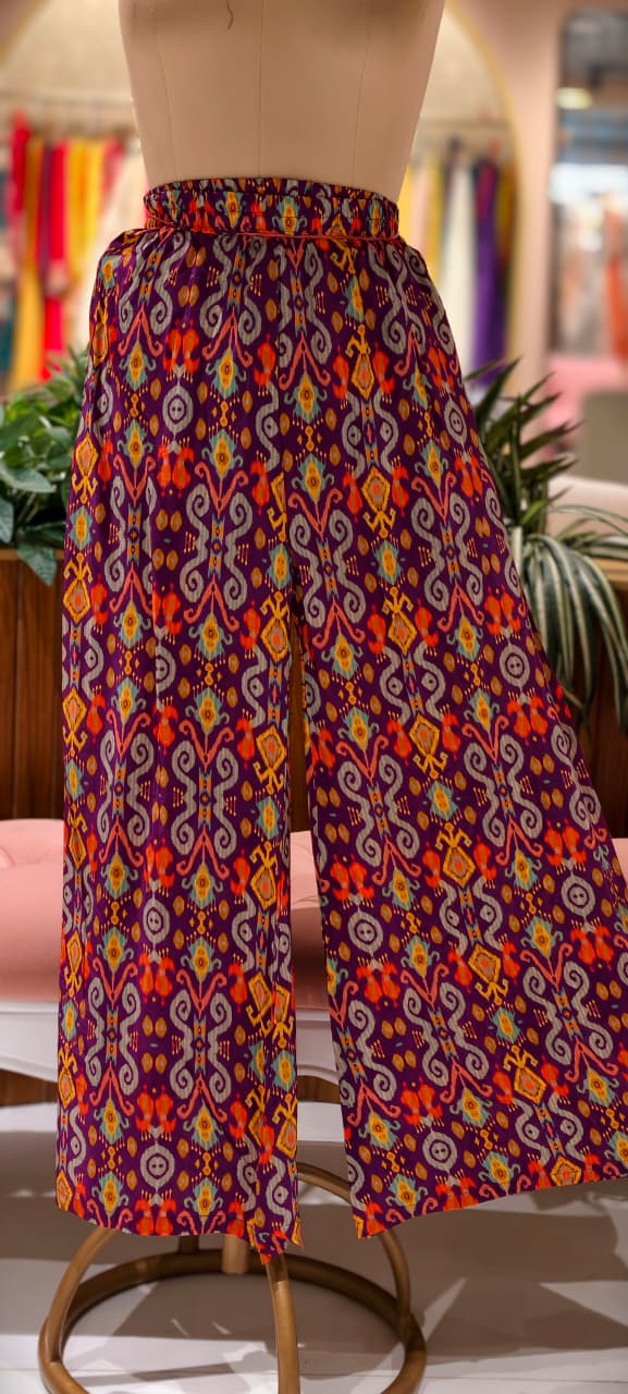 Rajasthani Inspired Patchwork High Contrast Crepe Kurta Pant Set With Pocket RB166