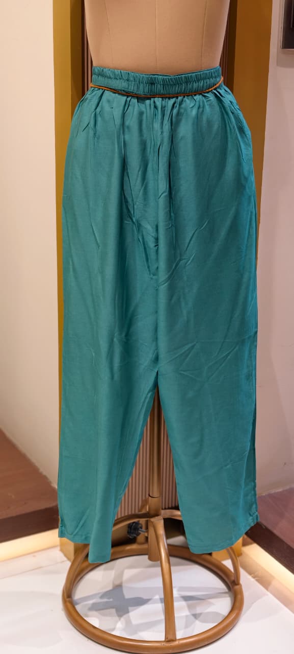 Elegant Beautiful Dual-Tone A-Line Kurta With Bottom and Dupatta In Surat Mul Chanderi Fabric