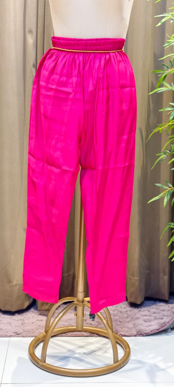 Tiny Pearl With Cut-Dana Embroidered Yoke Flared A-Line Crush Surat Mul-Chanderi Full Suit Set with Dupatta- 15422