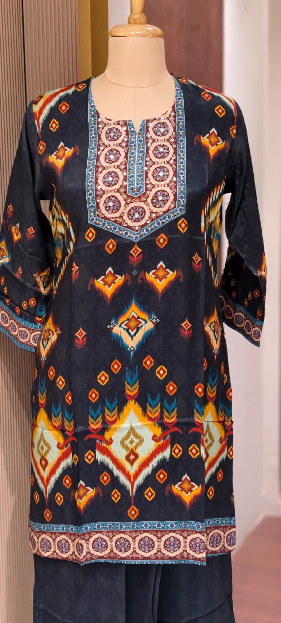 Multi Prints Premium Muslin Vibrant Casual Wear Co-Ord Sets- 14516 W154