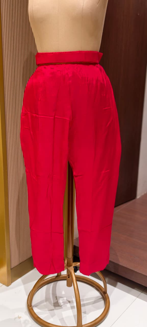 Sunset Crimson Festive Leheriya Full Suit Set with Premium Hand-Crafted Neckline-LEAN FIT(ADVISIBLE NEXT SIZE)