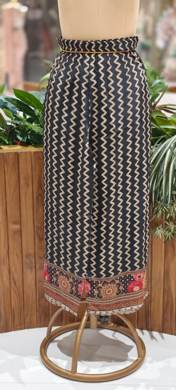 Colorful Multiprints Flowy Crepe Light Weight Casual Co-Ord Set- 15473